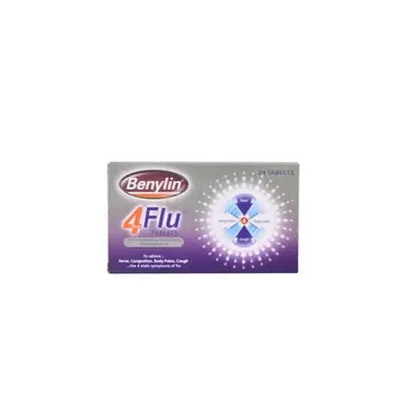 Benylin 4 Flu Tablets 24's
