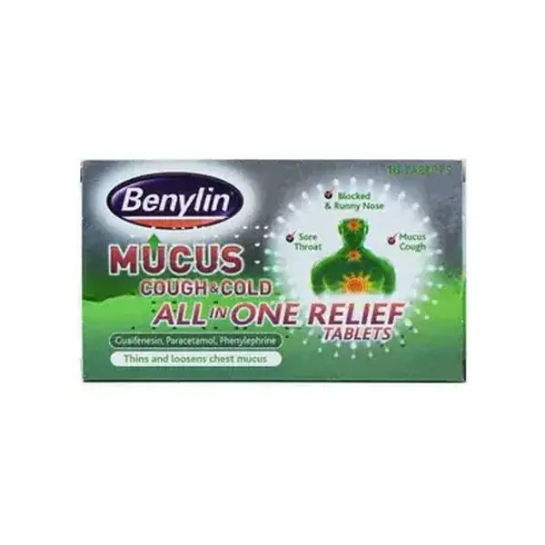 Benylin Mucus Cough & Cold Relief Tablets 16's