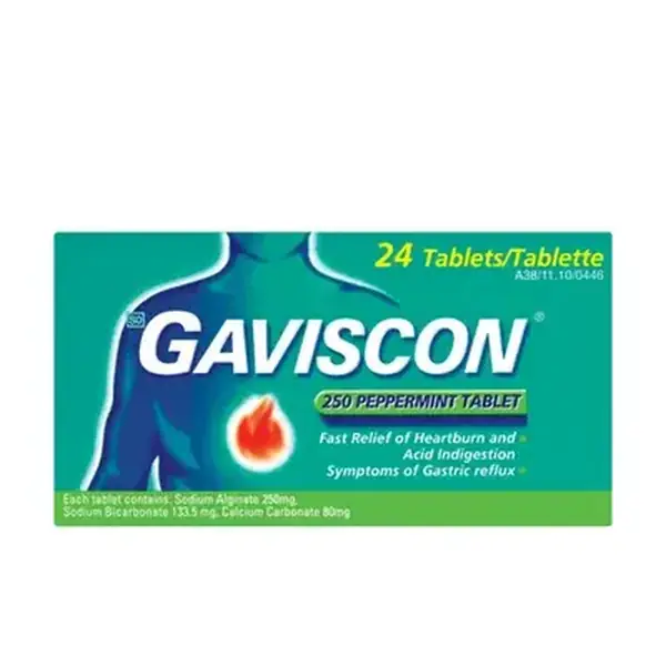 Gaviscon Peppermint Tablets 24's