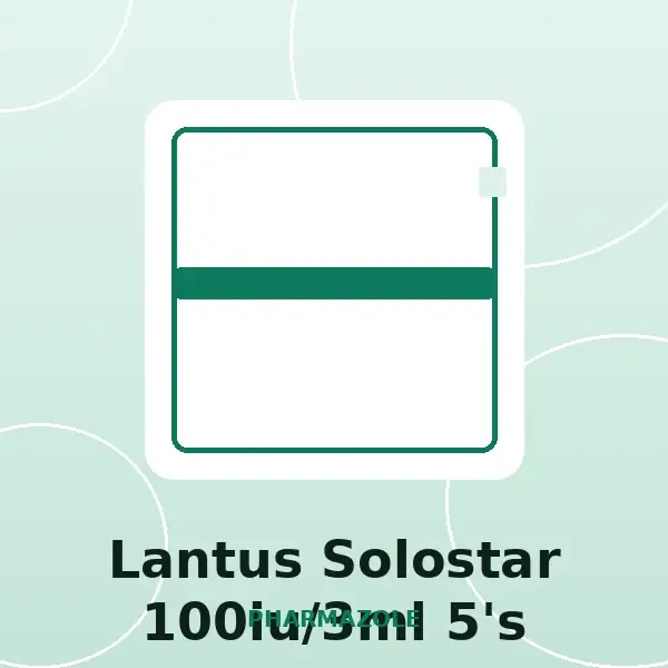 Lantus Solostar 100iu/3ml 5's