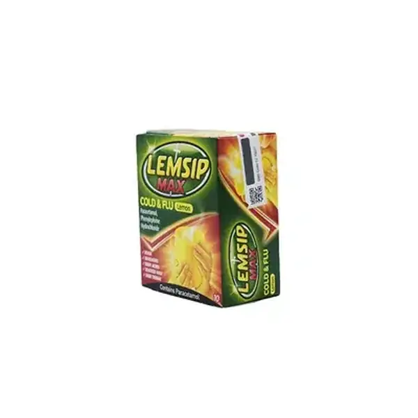 Lemsip Max Cold & Flu Lemon Sachets 10's