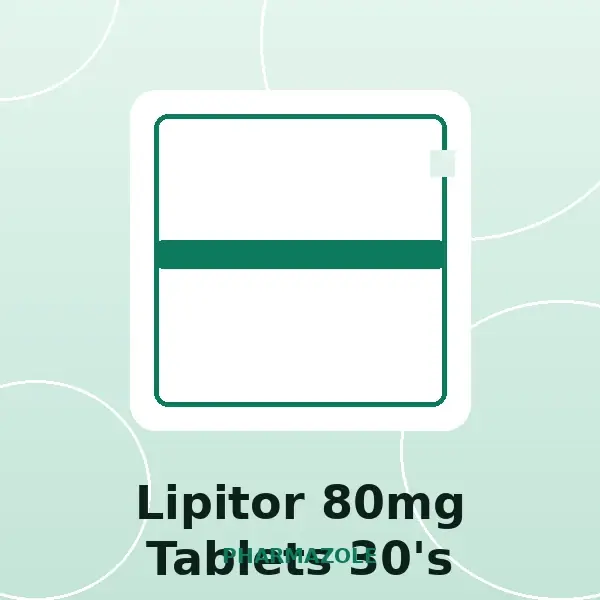 Lipitor 80mg Tablets 30's
