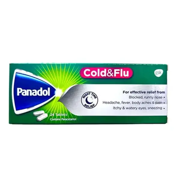 Panadol Cold&Flu Tablets 24's-Night.