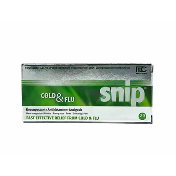 Snip Cold & Cold Tablets 20's