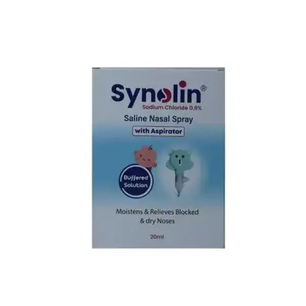Synolin Saline Nasal Spray With Aspirator 20ml