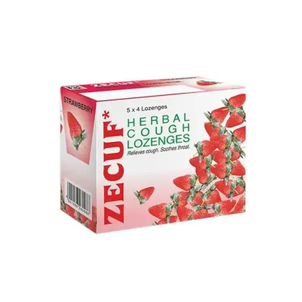 Zecuf Cough Lozenges Strawberry 20's
